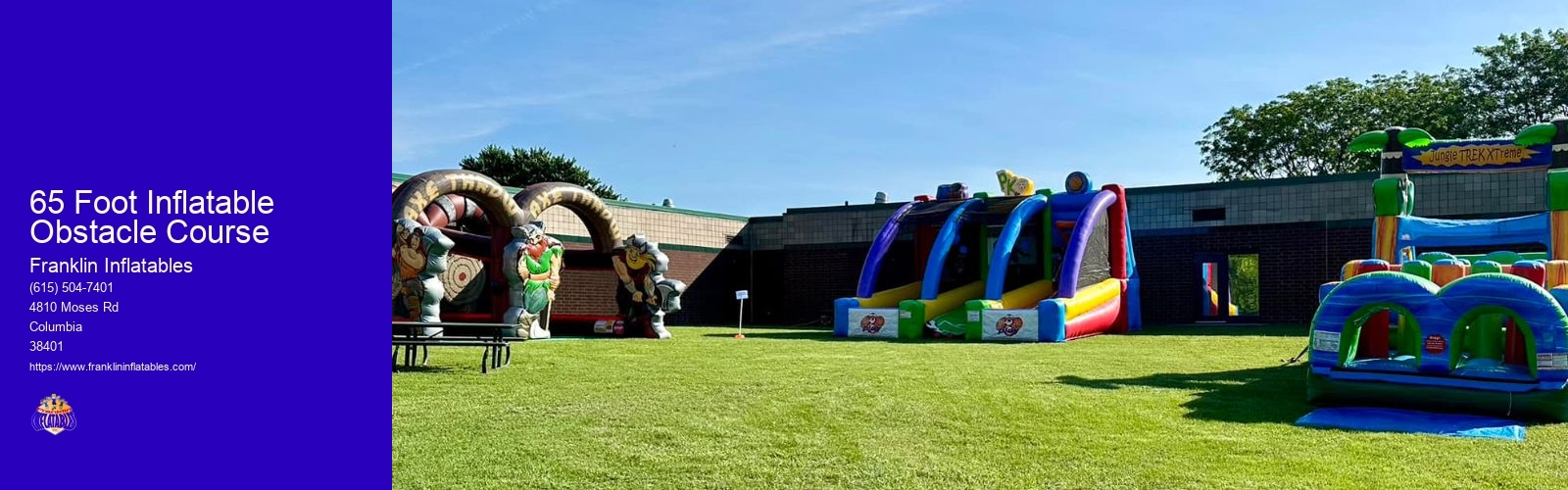 65 Foot Inflatable Obstacle Course